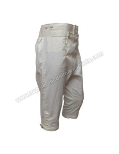 British 1803c Short Leg Off White Cotton Trouser 2