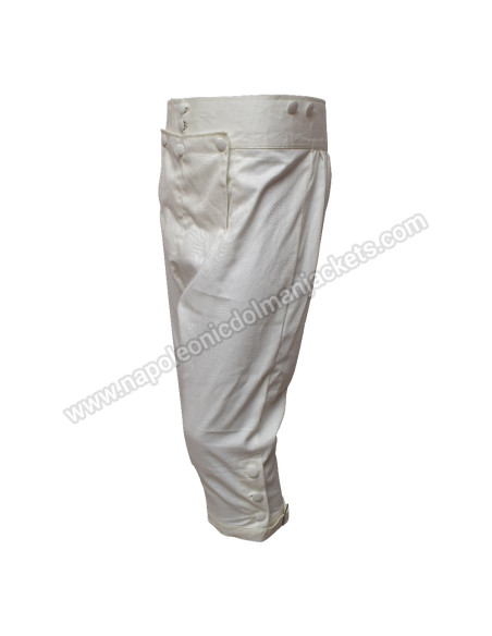 British 1803c Short Leg Off White Cotton Trouser