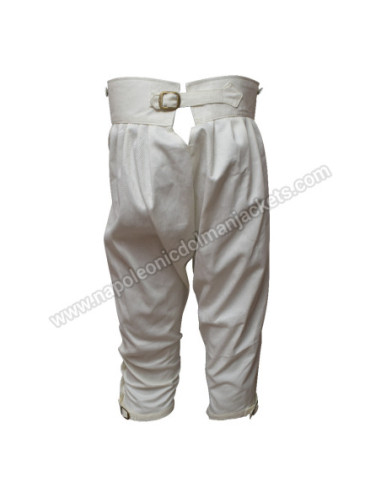 British 1803c Short Leg Off White Cotton Trouser