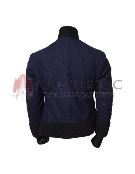 Women Shearling Band Officer Hussar Jacket