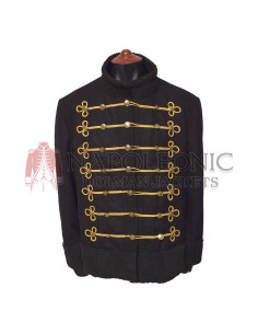 Shearling Band Hussar Military Metallic Jacket