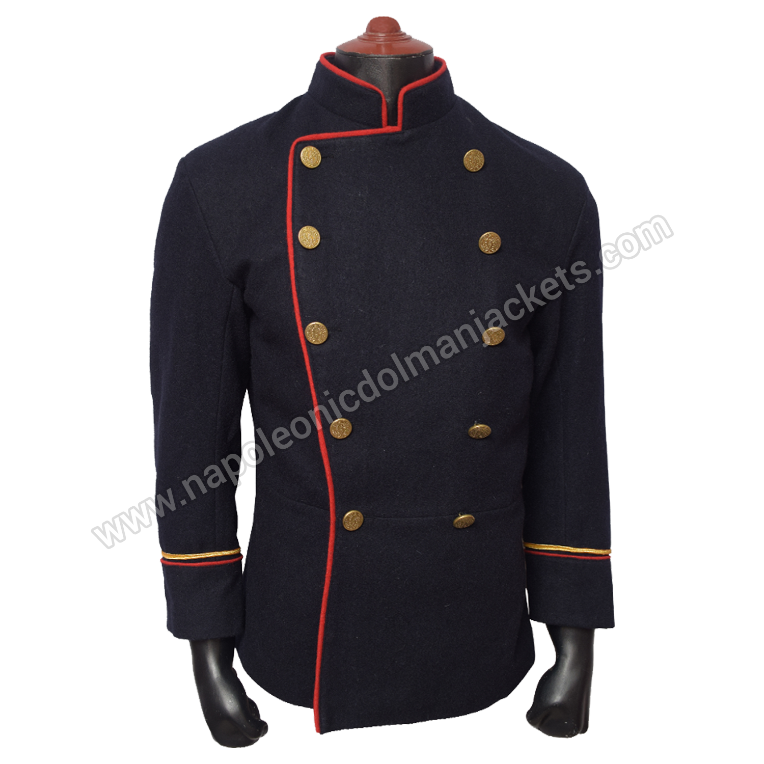 Napoleonic Full Dark Blue Hussar Jacket front view