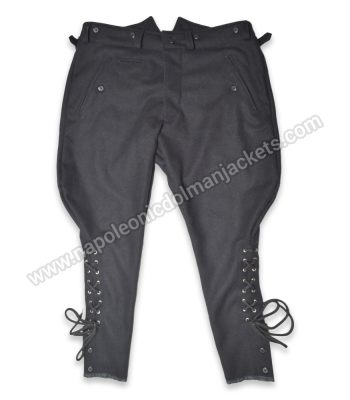 Ww2 German Elite Black Gabardine Breeches Trouser