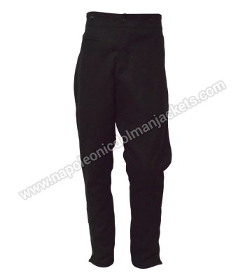 Ww2 German Allgemeine Ss Black Breeches Wool Trouser